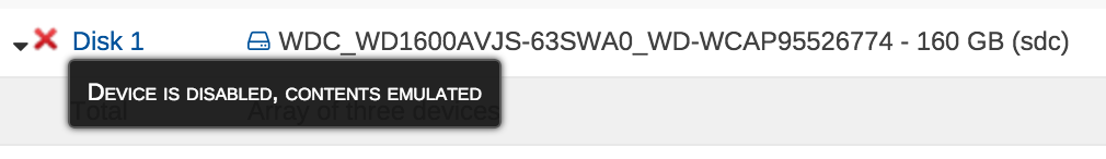 Red &quot;X&quot; indicates write error