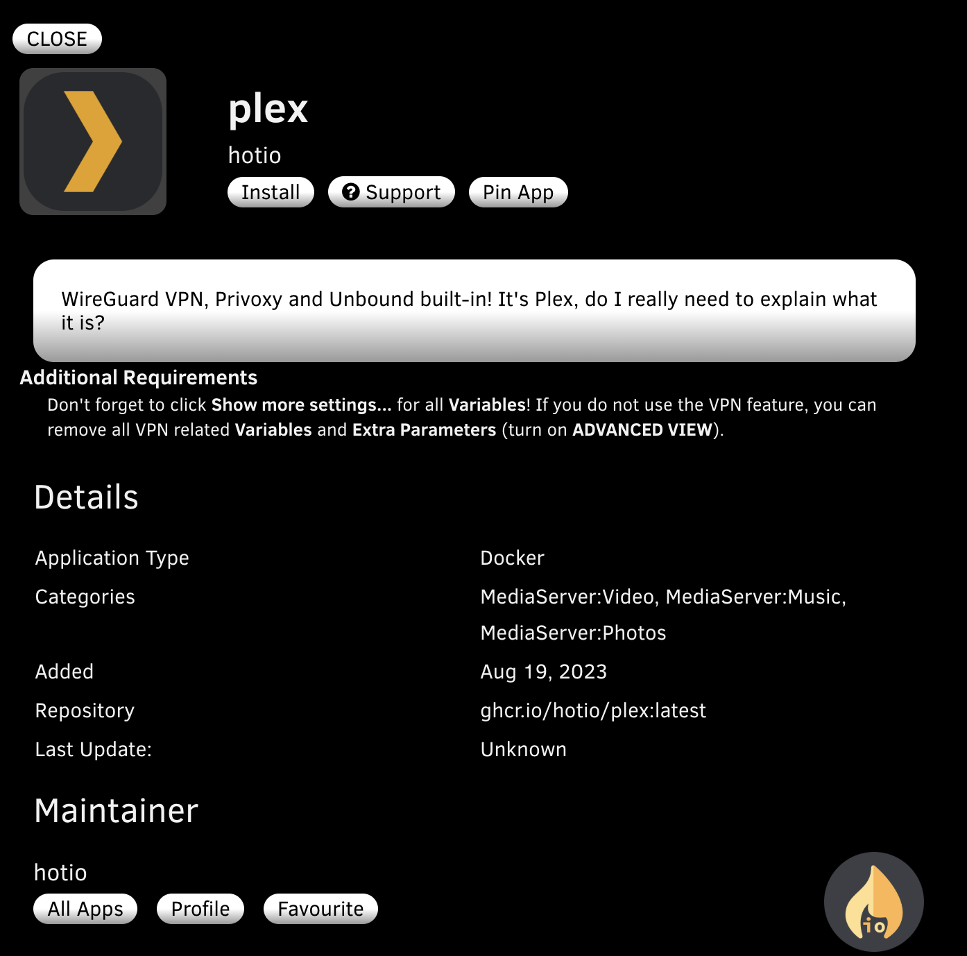 Exemple de vignette d&#39;application